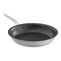 Vollrath Tribute 12" Tri-Ply Stainless Steel Non-Stick Fry Pan with CeramiGuard II Coating and Plated Handle 691412