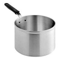 Vollrath Wear-Ever Classic Select 8.5 Qt. Aluminum Sauce Pan with Black Silicone Handle 692185