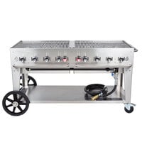 Crown Verity MCB-60 Natural Gas Portable Outdoor BBQ Grill / Charbroiler