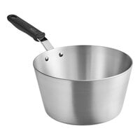 Vollrath Wear-Ever 5.5 Qt. Tapered Aluminum Sauce Pan with Black Silicone Handle 682155