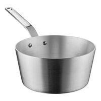 Vollrath Wear-Ever 3.75 Qt. Tapered Aluminum Sauce Pan with Plated Handle 6611375