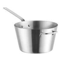 Vollrath 7 Qt. Stainless Steel Tapered Sauce Pan with Plated Handle 781170