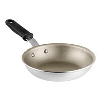 Vollrath Wear-Ever 8" Aluminum Non-Stick Fry Pan with PowerCoat2 Coating and Black Silicone Handle 672208