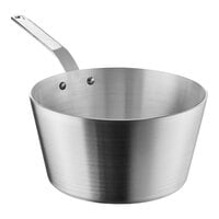 Vollrath Wear-Ever 4.5 Qt. Tapered Aluminum Sauce Pan with Plated Handle 661145