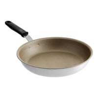 Vollrath Wear-Ever 12" Aluminum Non-Stick Fry Pan with Rivetless Interior, PowerCoat2 Coating, and Black Silicone Handle 562212