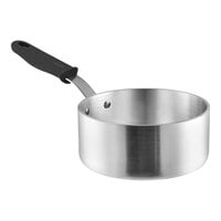 Vollrath Wear-Ever Classic Select 2.5 Qt. Aluminum Sauce Pan with Black Silicone Handle 692125