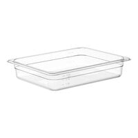 Choice 1/2 Size 2 1/2" Deep Clear Polycarbonate Food Pan