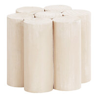 Cal-MIl Newport 6" x 5" Round White-Washed Pine Wood Pedestal / Display Riser