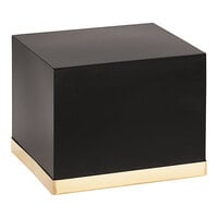 Cal-Mil Monaco 14" x 14" x 11" Square Black / Gold Metal Display Riser
