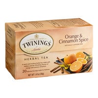 Twinings Orange & Cinnamon Spice Herbal Tea Bags - 20/Box