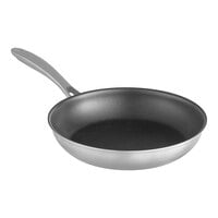 Vigor SS3 Series 10" Tri-Ply Stainless Steel Non-Stick Fry Pan with Excalibur Coating and Welded Handle