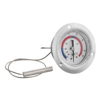 Miljoco 2" Flush Mount Vapor Dial Thermometer with 10" Capillary