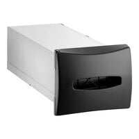 Dixie Ultra 750 Capacity In-Counter Interfold Napkin Dispenser with Black Faceplate