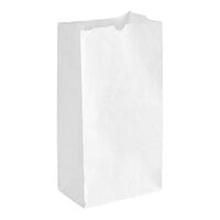 Choice 25 lb. White Paper Bag - 500/Case