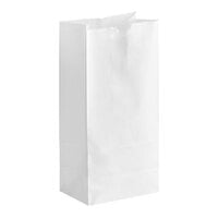 Choice 8 lb. White Paper Bag - 500/Case
