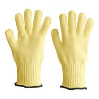 Ansell ActivArmr 43-113 Yellow Kevlar Gloves with Silica Fiber Core