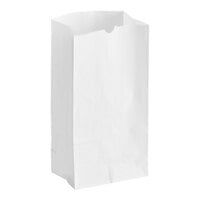 Choice 4 lb. White Paper Bag - 500/Case