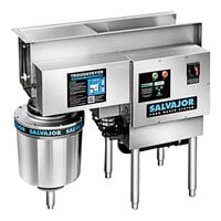 Salvajor 300 TVL TroughVeyor Left Handed Food Scrapper / Waste Trough Conveyor and Disposing System - 208-230V, 3 Phase, 3 hp