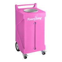 PourAway Cadet 456801 30 Gallon Pink HDPE Rectangular Liquids Disposal Receptacle