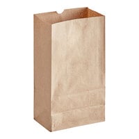 ChoiceHD 6 lb. Heavy-Duty Natural Kraft Paper Bag - 400/Case