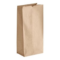 Choice 25 lb. Natural Kraft Paper Bag - 500/Case