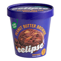 Eclipse Foods Vegan Peanut Butter Brownie Ice Cream 14 fl. oz. - 8/Case