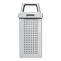 Ex-Cell Kaiser Outdoor Kaleidoscope Collection RC-KDX36-T HMGX 36 Gallon Hammered Gray Trash Receptacle