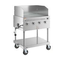 Backyard Pro LPG30 30" Stainless Steel Liquid Propane Outdoor Grill with Wind Guard