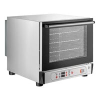 Cooking Performance Group COH-D4-M Electric Digital Countertop 4 Tray Half Size Convection Oven with Steam Injection - 208-240V, 2700W
