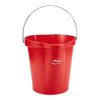 Vikan 56864 3 Gallon Red Hygiene Bucket