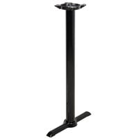 Lancaster Table & Seating Cast Iron 5" x 22" Black 3" Bar Height End Column Table Base