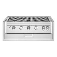 Crown Verity IBI36NG-GO-FLT Infinite Series 36 inch Natural Gas Built-In Grill with Light Package - 79,500 BTU