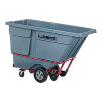 Rubbermaid 2192462 BRUTE Gray 1.0 Cubic Yard Standard-Duty Tilt Truck / Trash Cart (1250 lb.)