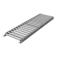 Omni Metalcraft Corp. 16" x 5' Gravity Conveyor with 1 3/8" Galvanized Steel Rollers and 3" Centers RSHS1.4-18-3-5 - 1300 lb. Capacity