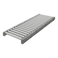 Omni Metalcraft Corp. 18" x 5' Gravity Conveyor with 1 7/8" Galvanized Steel Rollers and 3" Centers GPHS1.9X16-18-3-5 - 3300 lb. Capacity