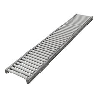 Omni Metalcraft Corp. 18" x 10' Gravity Conveyor with 1 7/8" Galvanized Steel Rollers and 3" Centers GPHS1.9X16-18-3-10 - 1200 lb. Capacity