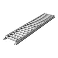 Omni Metalcraft Corp. 10" x 5' Gravity Conveyor with 1 3/8" Galvanized Steel Rollers and 3" Centers RSHS1.4-12-3-5 - 1300 lb. Capacity