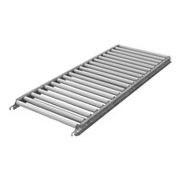 Omni Metalcraft Corp. 22" x 5' Gravity Conveyor with 1 3/8" Galvanized Steel Rollers and 3" Centers RSHS1.4-24-3-5 - 1300 lb. Capacity