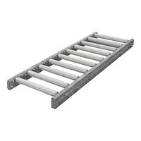 Omni Metalcraft Corp. 18" x 5' Gravity Conveyor with 1 7/8" Galvanized Steel Rollers and 6" Centers GPHS1.9X16-18-6-5 - 3300 lb. Capacity
