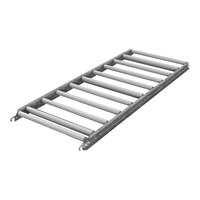 Omni Metalcraft Corp. 22" x 5' Gravity Conveyor with 1 3/8" Galvanized Steel Rollers and 6" Centers RSHS1.4-24-6-5 - 1300 lb. Capacity