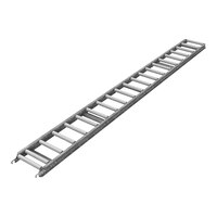 Omni Metalcraft Corp. 10" x 10' Gravity Conveyor with 1 3/8" Galvanized Steel Rollers and 6" Centers RSHS1.4-12-6-10 - 1350 lb. Capacity