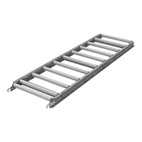 Omni Metalcraft Corp. 16" x 5' Gravity Conveyor with 1 3/8" Galvanized Steel Rollers and 6" Centers RSHS1.4-18-6-5 - 1300 lb. Capacity