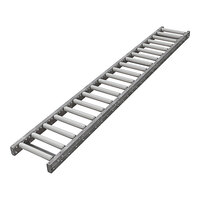Omni Metalcraft Corp. 14" x 10' Gravity Conveyor with 1 7/8" Galvanized Steel Rollers and 6" Centers GPHS1.9X16-14-6-10 - 1200 lb. Capacity