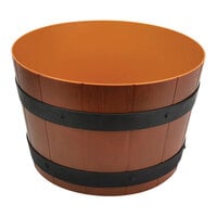 Dalebrook by BauscherHepp 336 oz. Brown / Black ABS Plastic Barrel Display Bowl
