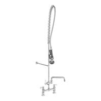Regency 1.15 GPM Deck-Mounted Pre-Rinse Faucet with 8" Centers and 12" Add-On Faucet