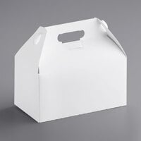 9 1/2" x 5" x 5" White Barn Take-Out Lunch Box / Chicken Box - 125/Case