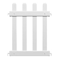 Mod-Fence Mod-Picket White Picket Fence Panel