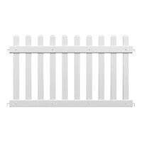 Mod-Fence Mod-Picket 6' White Picket Fence Panel