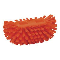 Vikan 70377 8 1/8" Orange Tank Brush Head with Stiff Bristles