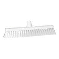 Vikan 31795 16 1/8" White Push Broom Head with Flagged Bristles